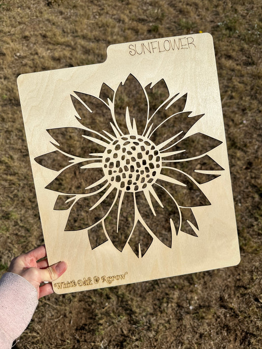 Sunflower Bleaching Stencil