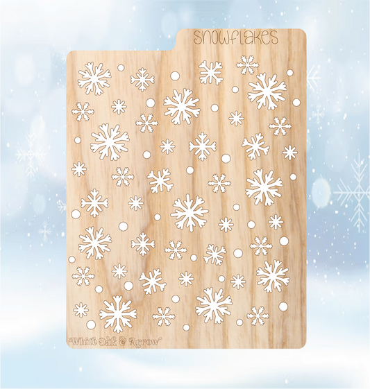 Snowflake Bleaching Stencil