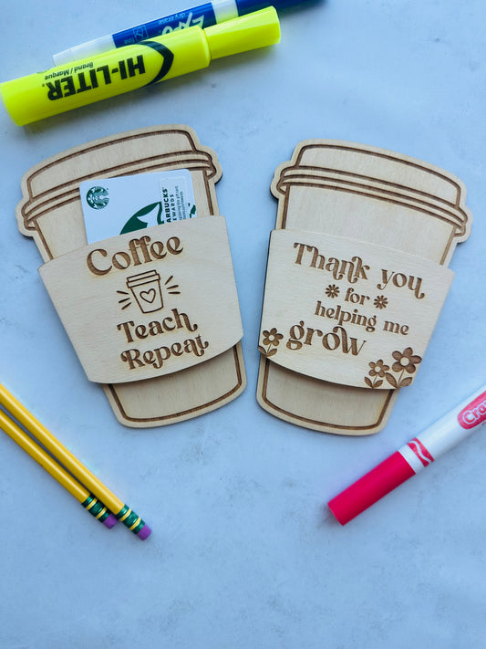 Teacher Gift Card Holder