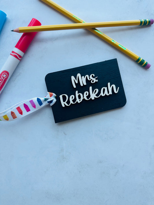 Teacher Blackboard Gift Tag